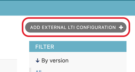 'Add External LTI Configuration' button on Django Admin